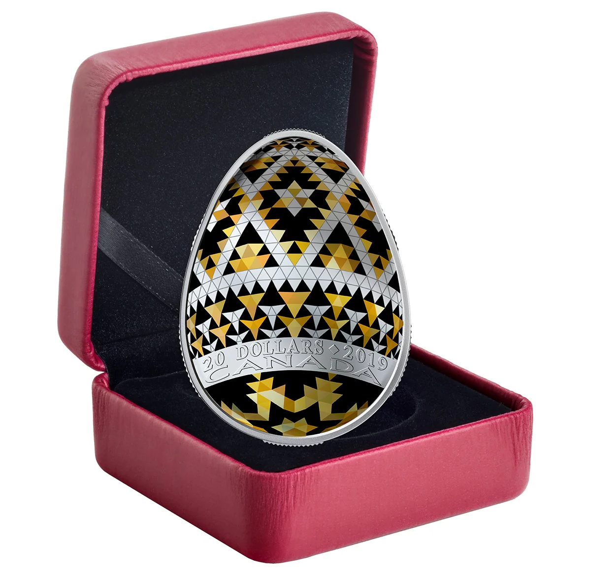 1 oz Vegreville Pysanka Egg Silver Coin - Image 3