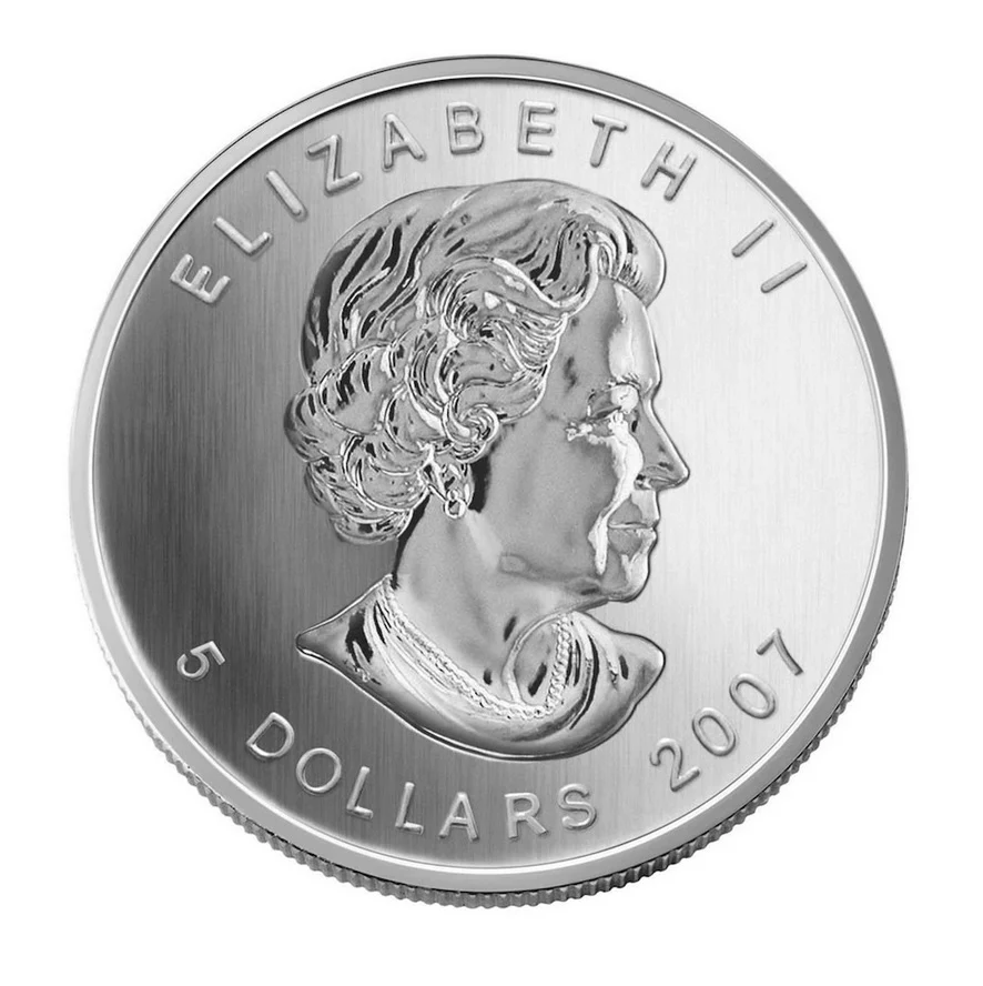 1oz Coloured Maple Leaf: Sugar Maple in Orange Silver Coin - Image 2