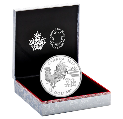 1oz Silver $15 Lunar Year of Rooster Coin - Image 3