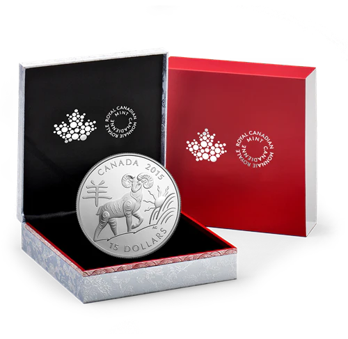 1oz Silver $15 Lunar Year of Sheep Coin - Image 3