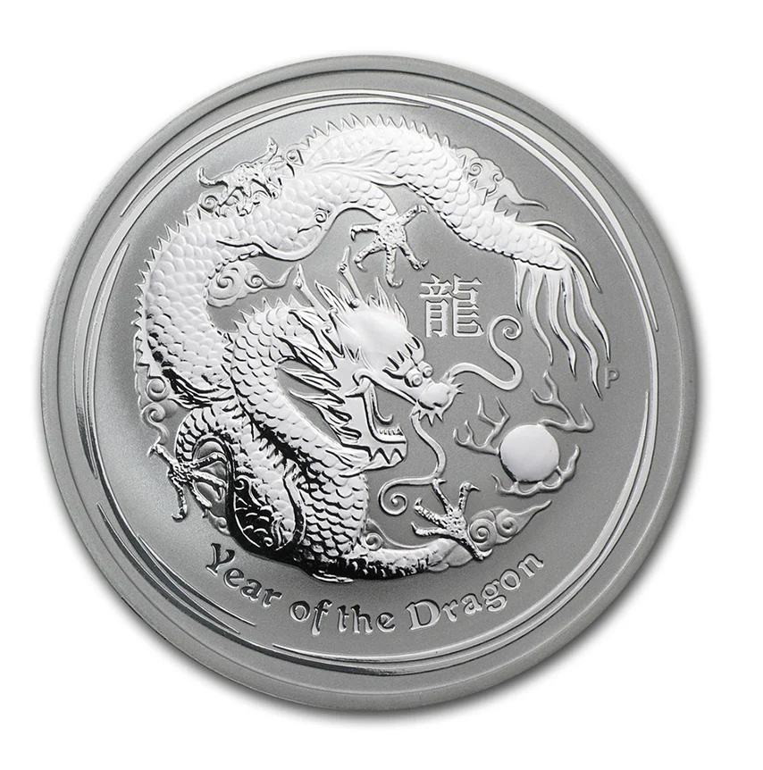 1oz Silver AU$1 Lunar Year of Dragon Coin