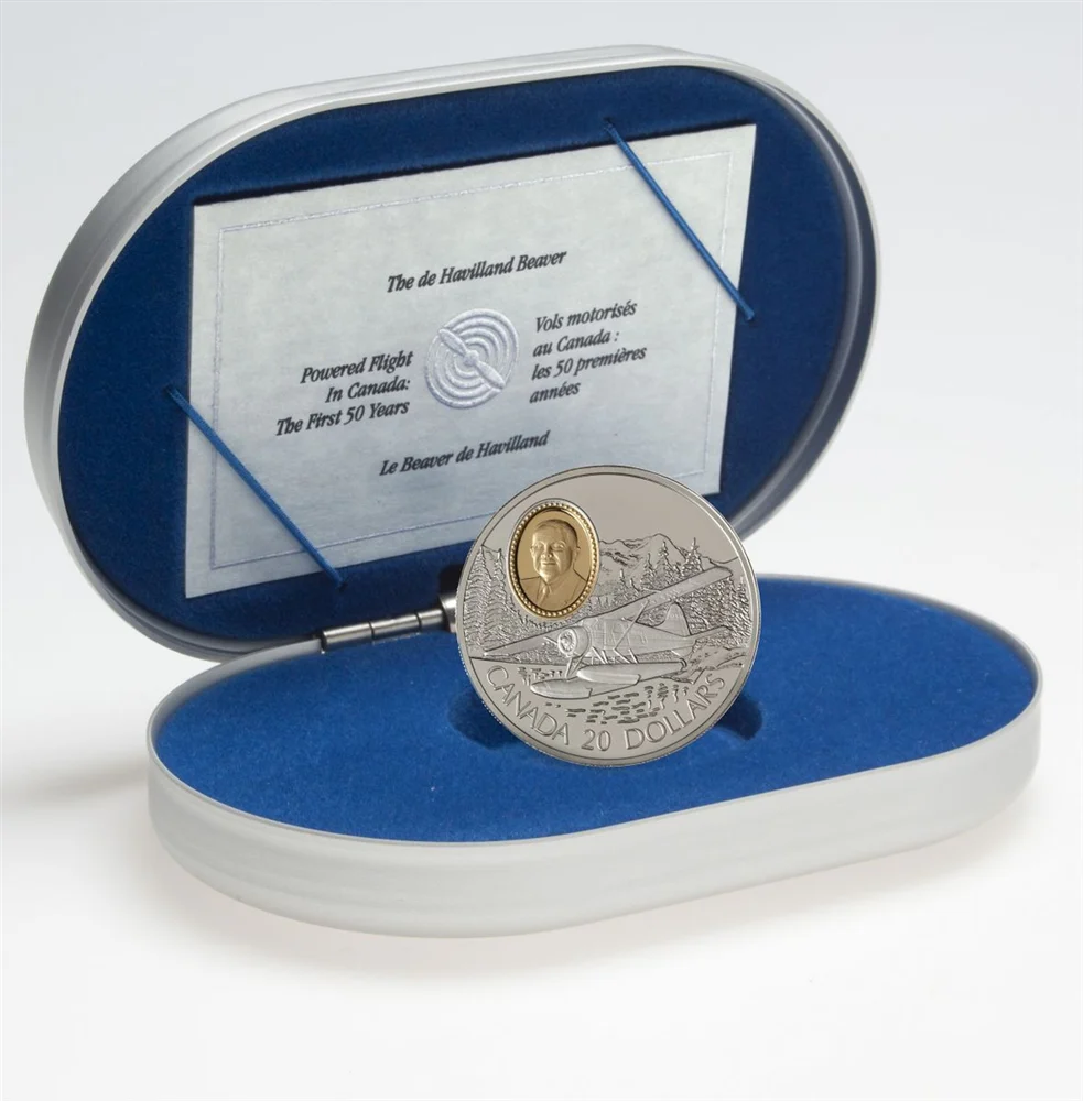 $20 Aviation Series De Havilland Beaver Silver Coin - Image 3