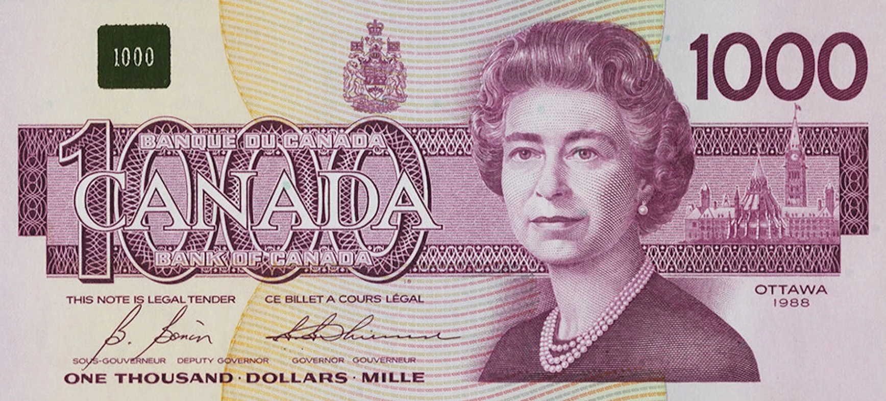 Canadian $1,000 Bill (Thiessen-Crow) - Image 4