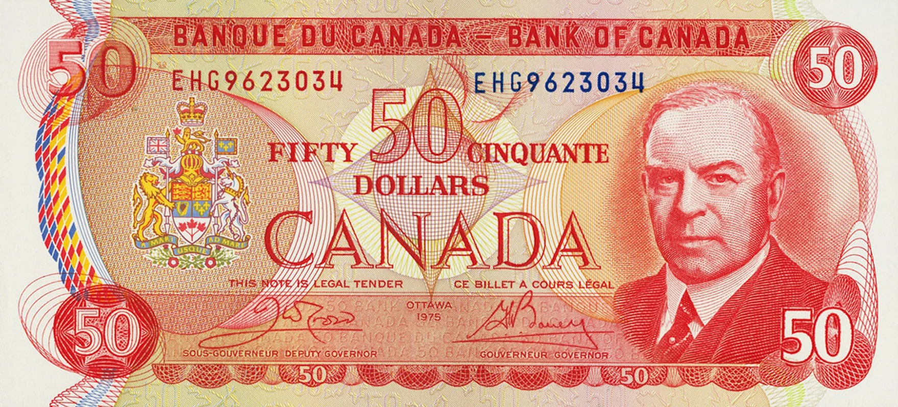 Canadian $50 Bill (Crow-Bouey) - Image 4