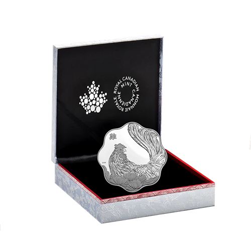Silver $15 Lunar Year of Rooster Lotus Coin - Image 3